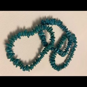 Turquoise Shell Bracelets (3 pieces)
